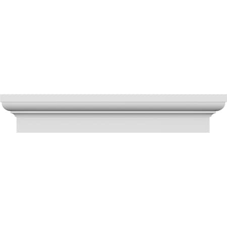 Ekena Millwork 167" Bottom Width x 171 1/4" Top Width x 5 1/2"H x 1 3/4"P Stafford Crosshead CRH06X167ST-2